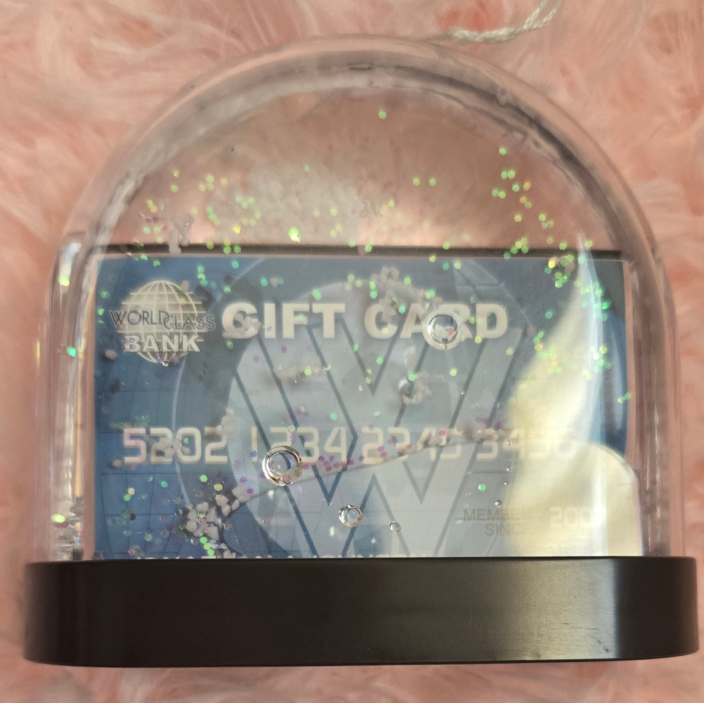 Gift Card Snow Globe